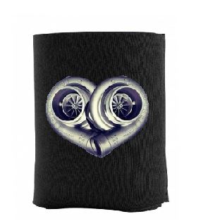Turbo Heart Koozie - Gear Driven Apparel